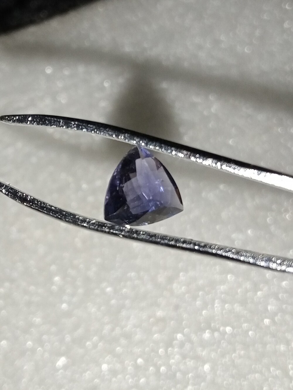 SALE!!! WAS $600 Beautiful Deep Color Natural 2.0ct Trillion Purple Tanzanite - Picture 9 of 11